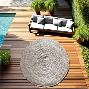 Wholesale Modern Heat-proof Non-Slip Eco-Friendly Reversible Handwoven Brown Jute <b>Mats</b> & Rugs <b>Large</b> Braided - Product Image 4