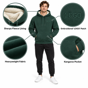 Sudadera con Capucha para Hombre, Estilo Casual, Oversize, de Algodón para Invierno, Nueva Colección - Product Image 6