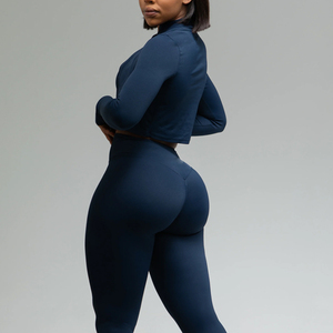 Ensemble de yoga pour femmes, personnalisé, respirant, anti-transpiration, soutien-gorge de sport, leggings, tissu extensible, ensemble de vêtements de sport pour la gym, le yoga, l'entraînement et les activités sportives - Product Image 6