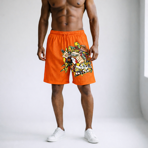 Custom IOTA SPORTS DESIGNS Streetwear Shorts Mesh Printing Double <b>Layer</b> Training Gym Mesh Basketball Shorts Manufacture - Product Image 2