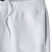 Pantalon de survêtement en molleton gris chiné pour homme, coupe décontractée à jambe large, taille élastique, personnalisable avec logo, style streetwear, OEM