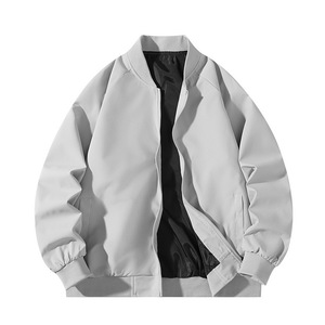 Veste coupe-vent à capuche bleu clair pour homme, fermeture éclair, vêtement d'extérieur décontracté pour le printemps, coupe ajustée, matière polyester - Product Image 5