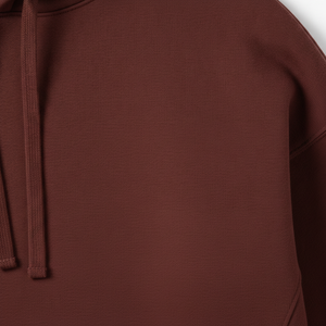 Sweat à capuche unisexe oversize en molleton de couleur unie, à manches classiques, pour l'automne, style décontracté - Product Image 2