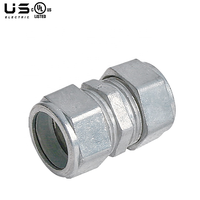 Raccords de compression EMT rigides en acier moulé sous pression en zinc certifiés CUL 1/2''-2'' pour conduits électriques