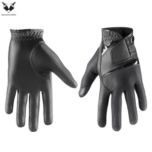 Guantes de Montar a Caballo de Cuero Genuino Negro, Talla L, Producto de Última Moda, Transpirables - Product Image 4