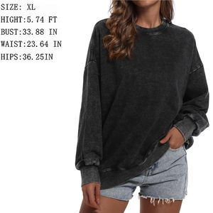 Women Oversized <b>Mock</b> <b>neck</b> Pullover Sweatshirt Loose Fit Casual <b>Top</b> Relaxed Daily Solid Front Long Autumn - Product Image 3