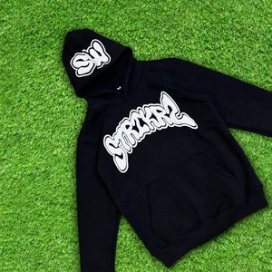 Sweat à capuche unisexe de haute qualité avec impression en relief, 100% coton molletonné 450 GSM, vente en gros - Product Image 5