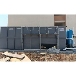 Planta de Tratamiento de Aguas Residuales Compacta Aquashakti Water Solution ASWS-STP 100 KLD 100 M/día con Motor y Bomba para Aguas Residuales Domésticas - Product Image 1