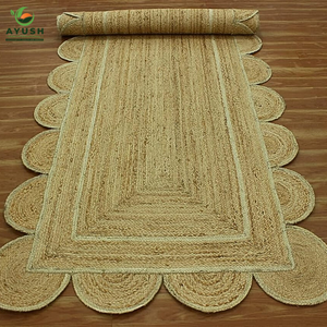 Alfombras Runner de 120cm X 300cm, Alfombras Hechas a Mano de Algodón, Yute y Mezclilla, Ecológicas, Aptas para Mascotas, Diseño Personalizado para Hogar y Comercios - Product Image 2