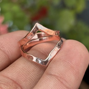 Latest Design Luxury Modern <b>Copper</b> Finger Ring Adjustable Trendy Customize Daily Wearing Handmade Wedding Birthday <b>gift</b> - Product Image 4