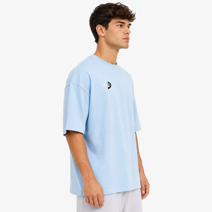 เสื้อยืดโอเวอร์ไซส์ใส่สบายสำหรับผู้ชาย ทรงหลวม เนื้อผ้านุ่ม แขนสั้น คอกลม เหมาะสำหรับใส่ลำลองในฤดูร้อน - Product Image 2