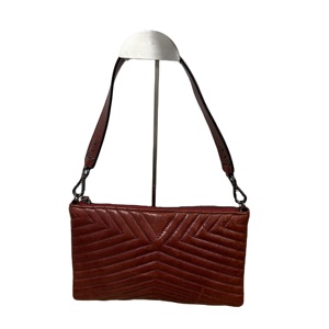 Túi xách <span class=keywords><strong>2025</strong></span> có màu nâu phong phú với thiết kế có họa tiết Chevron, có thêm sự quan tâm trực quan. - Product Image 1