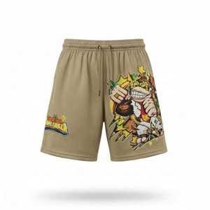 Pantalones cortos de baloncesto para hombre, personalizados, al por mayor, a la moda, de malla de poliéster 100% sublimada, de 220 GSM. - Product Image 2