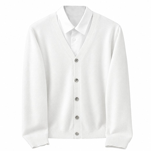 2026 New Custom Design High Quality <b>Men's</b> <b>Cardigan</b> Sweater Multi Color Reasonable Price Causal Style Private Logo Factory Made - Product Image 4