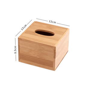 Boîte à mouchoirs en bambou écologique, forme carrée, pour l'organisation et la décoration de la maison, Vietnam. - Product Image 1