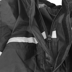 Men's Black And <b>Lime</b> <b>Green</b> Rain Suit With Reflective Stripes Waterproof <b>Jacket</b> And Pants Set Outdoor Wear - Product Image 4