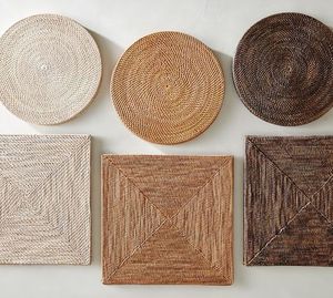 Oval <b>Braided</b> Rope Table Mat Natural Color Nordic Style Non-Slip Design for Home Decoration - Product Image 3