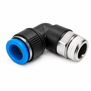 Acoplador Rápido Roscable Metálico Azul, Conector Hembra para Equipos de Potencia Fluida - Product Image 3