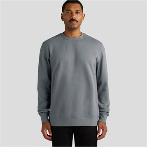 Sweat-shirt pour homme, minimaliste, uni, doublure brossée confortable, pour un style décontracté, basiques streetwear, sweat-shirt chaud - Product Image 1