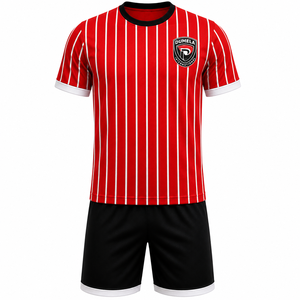 Kit de football pour hommes Dumela International, manches courtes, été, uni, séchage rapide, respirant, écologique, antibactérien, polyester - Product Image 1