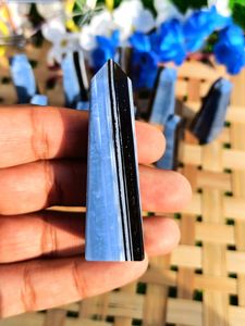 Obelisco de Ópalo Azul Natural de Owyhee, Torre de Cristal de Ópalo Pulido, Piedra Curativa, Reiki, Meditación, Decoración Energética, Venta al por Mayor - Product Image 6