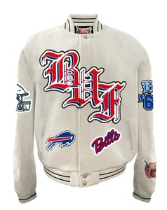 Chaqueta Varsity de Lana Buffalo Bills Estilo Inglés Antiguo - Product Image 1