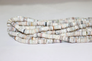 Cuentas de corte de rueda de 6-6,5mm facetadas de ópalo Natural australiano, forma de neumático de 16 pulgadas para la fabricación de joyas - Product Image 2