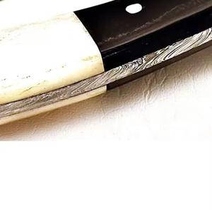 Cortador de Pizza de Acero de Damasco Hecho a Mano con Mango de Madera Personalizado y Funda de Cuero Steel Craft International - Product Image 4