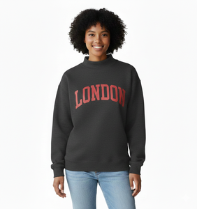 Sweat-shirt personnalisé pour femme, coupe oversize, col montant, haute qualité, tendance mode 2026, coupe carrée, confortable, manches longues, uni - Product Image 6