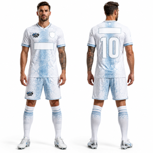 Wholesale Trendy <b>Soccer</b> Uniform Sets Smooth Polyester Fabric Customized Logo Printing Quick Dry Sportswear - Product Image 1