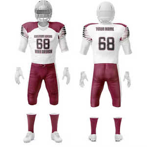 Uniforme de fútbol americano personalizado con diseño a todo color por sublimación, ropa deportiva, uniforme de fútbol americano - Product Image 4