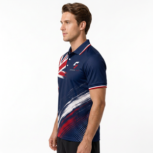 Polo Deportivo Personalizado para Hombre, de Secado Rápido, en Poliéster, Manga Corta, con Logotipo Frontal Sublimado, Corte Regular - Product Image 6