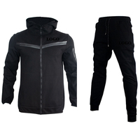 Nouvelle Collection 2026 – Survêtement Homme Tech Fleece Tendance – Hiver/Automne – Respirant et Séchage Rapide – 220g – 2 Pièces (Hoodie et Pantalon) – Personnalisable