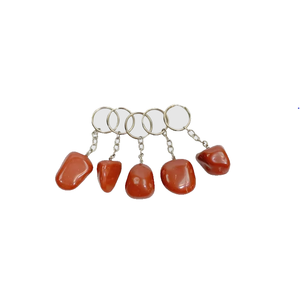 Porte-clés en cristal de haute qualité, jaspe rouge, pierre naturelle, cadeaux pour femmes, vente en gros - Product Image 4