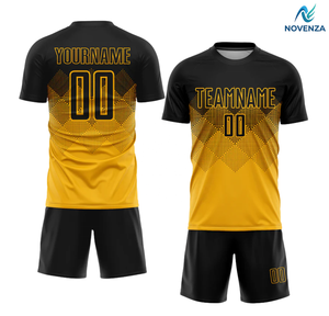 ชุดฟุตบอลแขนสั้นออกแบบส่วนตัว พิมพ์ลายแบบ Sublimation ทั้งตัว ชุดทีม - Product Image 1