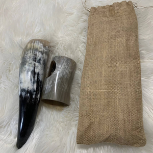 100% High Quality Top Trending European-Style Carved Buffalo Ox <b>Horn</b> Agate Polished Natural Crafts Handmade <b>Viking</b> Wine <b>Horn</b> - Product Image 5