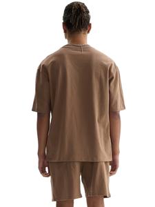 Ensemble deux pièces décontracté en coton pur de qualité supérieure pour l'été, t-shirt court et short, unisexe, col rond en coton intégral - Product Image 6