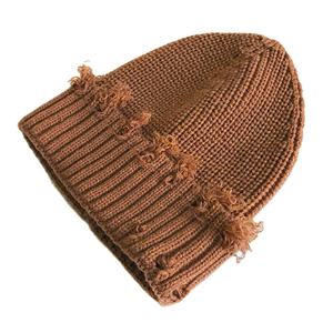 Venta al por mayor 2025 Venta caliente Precio barato Nuevo estilo Gorro de ganchillo desgastado Gorro de invierno Gorro de punto - Product Image 5