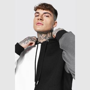 Luxury Cotton Fleece Pullover <b>Hoodie</b> <b>for</b> Unisex Plus Size <b>Men</b> Custom Color Block Hoodies Embroidered Design <b>Oversize</b> <b>Men's</b> - Product Image 3