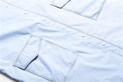 เสื้อโค้ทกันฝนสำหรับเด็กสีฟ้า/เทาล้วนผ้าโพลีเอสเตอร์ ODM สำหรับเด็ก - Product Image 6