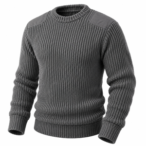 Suéter Uniforme Táctico de la Fuerza Policial, Jersey Táctico de Cuello en V, Transpirable, Térmico para Invierno, de Acrílico - Product Image 2
