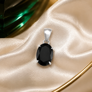 Pendentif de collier unisexe en tourmaline noire hexagonale, style religieux hindou, pour anniversaire - Product Image 5