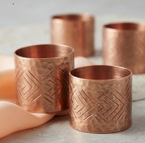 <b>Top</b> Trendy Custom Shape <b>Rose</b> Gold Plated Napkin Rings Wholesale Supplies Metal Napkin Rings - Product Image 3