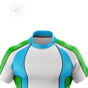 เสื้อรักบี้พิมพ์ลายแบบ Sublimation มีหลายขนาด ปี 2025 สินค้าขายดี เสื้อรักบี้สีพื้น รับผลิตแบบ OEM - Product Image 6