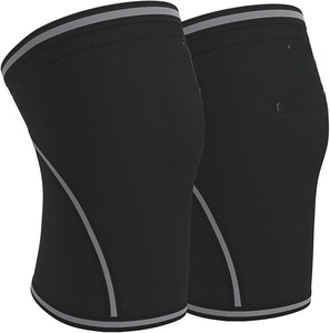 Reinforced Sports <b>Knee</b> <b>Support</b> Sleeve Custom Nylon <b>Compression</b> Fit for Adults Adjustable <b>Compression</b> Workout Gym Accessories - Product Image 2