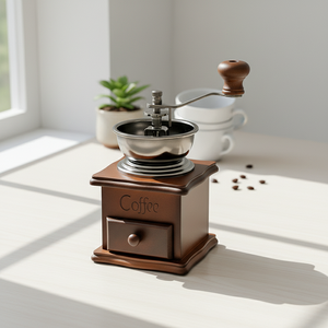 Molinillo de Café de Madera de Primera Calidad 3203036 con Recipiente Metálico - Product Image 1