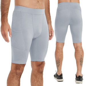 Shorts de sport pour hommes à séchage rapide, taille élastique, mi-haute, pour l'entraînement en salle de sport et la course estivale, shorts de compression – Vente chaude - Product Image 2