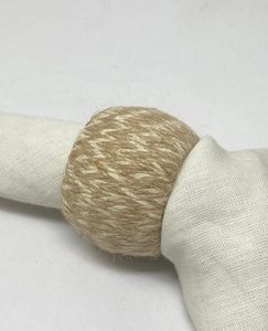 Jute Classic Round Napkin <b>Ring</b> Wedding Eco-Friendly - Product Image 1