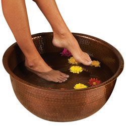 Exclusivo Tazón de Cobre para Pedicura, Bañera Vintage para el Cuidado de los Pies, Tratamiento Profesional de Spa, Elegante Artesanía Metálica de Calidad - Product Image 2