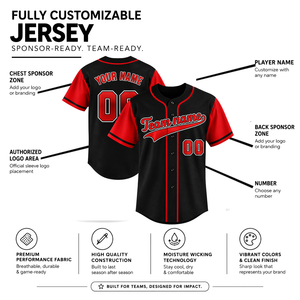 Camiseta de Béisbol Personalizada con Estampado Sublimado, 100% Poliéster, Manga Corta, Absorbe la Humedad, Corte Regular para Hombre Adulto - Product Image 5